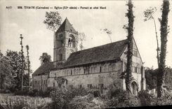 CPA Thaon Eglise Portail et Cote Nord