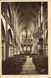 VINTAGE POSTCARD Interior Caen of the church Saint Pierre