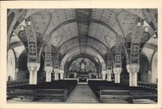 VINTAGE POSTCARD the basilica of Lisieux the crypt View