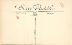 VINTAGE POSTCARD Interior Ouistreham of the church