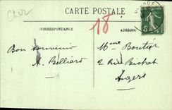 Pórtico meridional de Bourges de la POSTAL de la VENDIMIA de la catedral