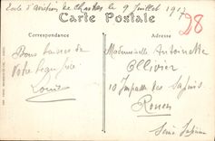 Catedral de la POSTAL de la VENDIMIA de la puerta real de Chartres