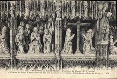 CPA Cathedrale de Chartres Pourtour du choeur 