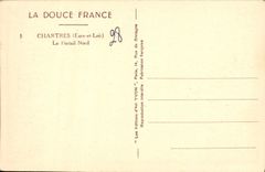 Catedral de la POSTAL de la VENDIMIA de la puerta norteña de Chartres