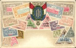 VINTAGE POSTCARD Timbres Djibouti Obock Dimensions of Somalis