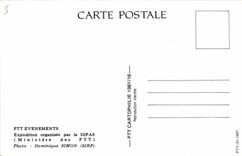 CPM PTT Classe avec meuble epargne