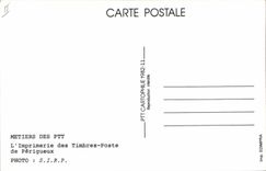 MODERN CARD Trades of the postal and telecommunications authorities Printing works of the Stations of Périgueux