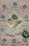 CPA Langage du timbre Semeuse