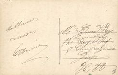 VINTAGE POSTCARD Language of the stamp Sower