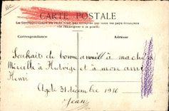 VINTAGE POSTCARD Flowers Sower