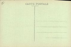 Merovingiennes 1926 de Faincerie Sauville Potteries de la loza de barro de la POSTAL de la VENDIMIA