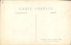 Florero de Faincerie del Faience de la POSTAL de la VENDIMIA de Beranger separado