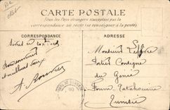 La fabricación de Faincerie del Faience de la POSTAL de la VENDIMIA separa a decorador del pintor