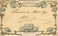 CPA Parfurmerie Parfum Hortensia Bleu Pinaud Place Vendome Paris
