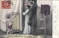 CPA Photographie Enfant Ange