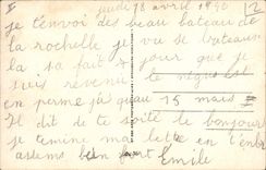 CPA Bateau de peche La Rochelle Vue vers l'entree du port