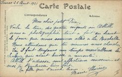 VINTAGE POSTCARD Boat of sin La Rochelle Boat of sin and the tower of the lantern