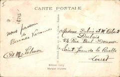 CPA Bateau de peche Les Sables d'Olonne Barques de peche devant la Chaume