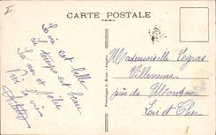 VINTAGE POSTCARD Boat of sin Sables d'Olonne Departure of thonniers for the sin