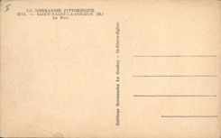 VINTAGE POSTCARD Boat of Holy sin Vaast Houlgue the port