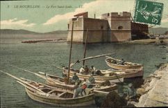 VINTAGE POSTCARD Boat of sin Mourillon the strong Saint louis