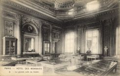 CPA Monnaies Paris Hotel des Monnaies La grande salle du musee