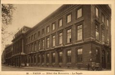 VINTAGE POSTCARD Currencies Paris Mint the frontage