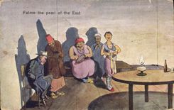 Orientalism Fatme de la POSTAL de la VENDIMIA la perla del este