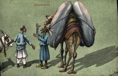 CPA Orientalisme Vituperation Chameau