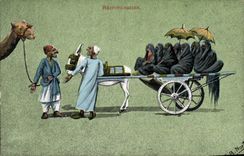 Recriminación del Orientalism de la POSTAL de la VENDIMIA