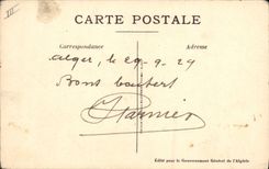 CPA Orientalisme Aicha Son frere et sa chevrette Chevre