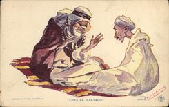 Orientalism de la POSTAL de la VENDIMIA en el morabito