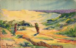 Orientalism de Randavel de la POSTAL de la VENDIMIA los nómadas Argelia