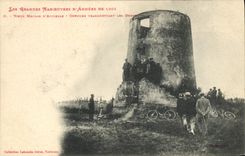 CPA Militaria Grandes manoeuvres d'armees de 1902 Vieux moulin d'Auzielle 