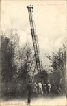 CPA Militaria Artillerie Echelle d'observatoire