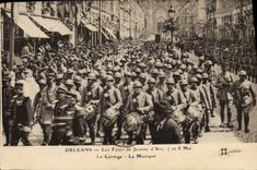 CPA Militaria Orleans Les Fetes de Jeanne d'Arc Le cortege la musique