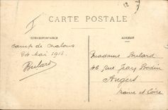 CPA Militaria Camp de Chalons un coin du campement