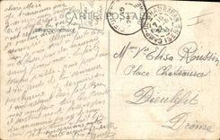 VINTAGE POSTCARD Militaria Field of fire of Chambaran Seen of a camping