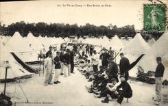 VINTAGE POSTCARD Militaria life with the camp a review of feet