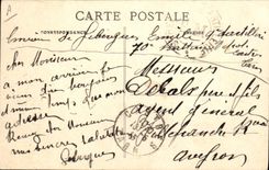 CPA Militaria Artillerie Changement de la piece