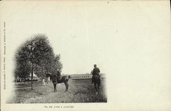 CPA Militaria Va de l'un a l'autre