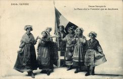 CPA Folklore Savoie Danse savoyarde