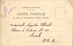 VINTAGE POSTCARD Dispatch note of a Postal parcel