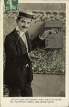VINTAGE POSTCARD Fantasy Man Letter-box