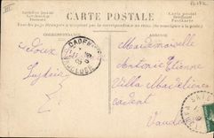 CPA Fantaisie Homme Boite aux lettres