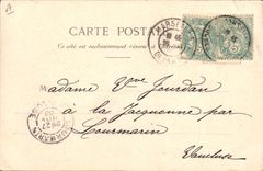 VINTAGE POSTCARD Sower the secrecy of the stamp