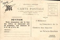 CPA La taxe postale en Europe Germania Paus Bas Hongrie Belgique Angleterre TOP