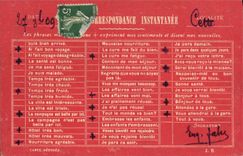 CPA Correspondance instantanee
