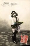 CPA Poste Postier Enfant