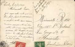 CPA Poste des Armees Langage des cachets Militaria